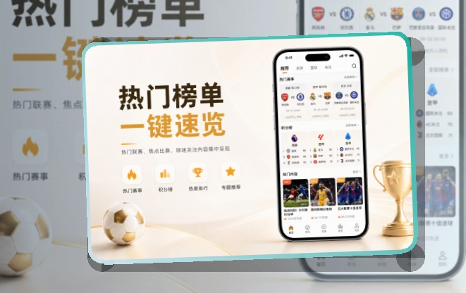 快速入口 · 手机端看球入口 · 关注比赛回访更快界面展示